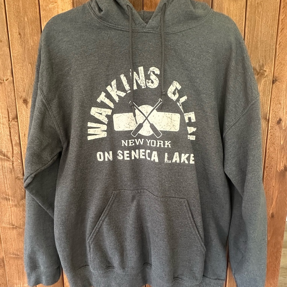 Watkins Glen Gray Hoodie men’s size L